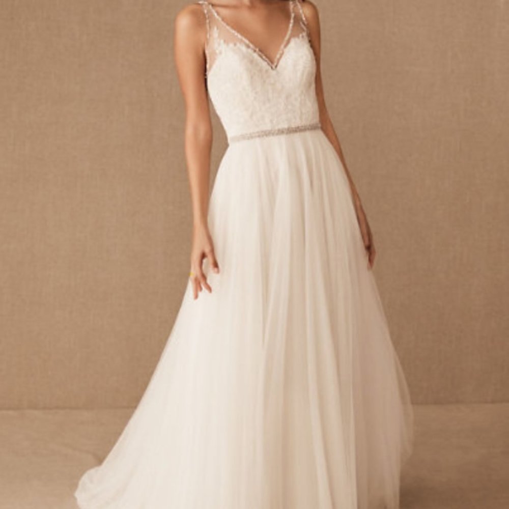 BHLDN Cassia Wedding Dress Size 00